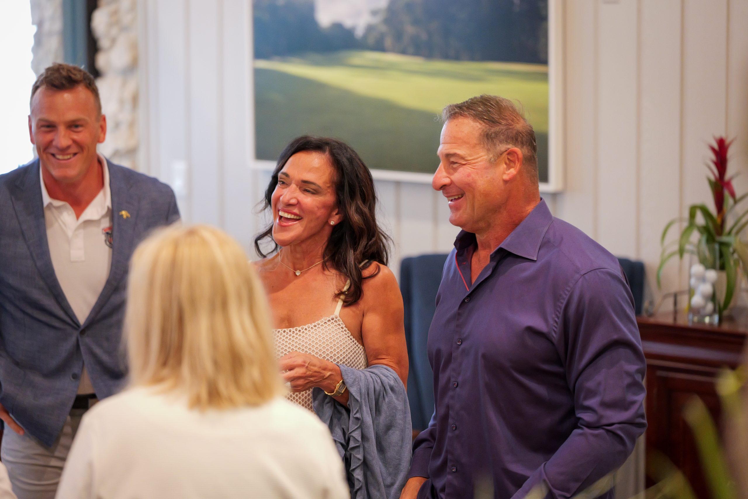 Supporters sharing a light moment during the Warrior’s Journey Classic