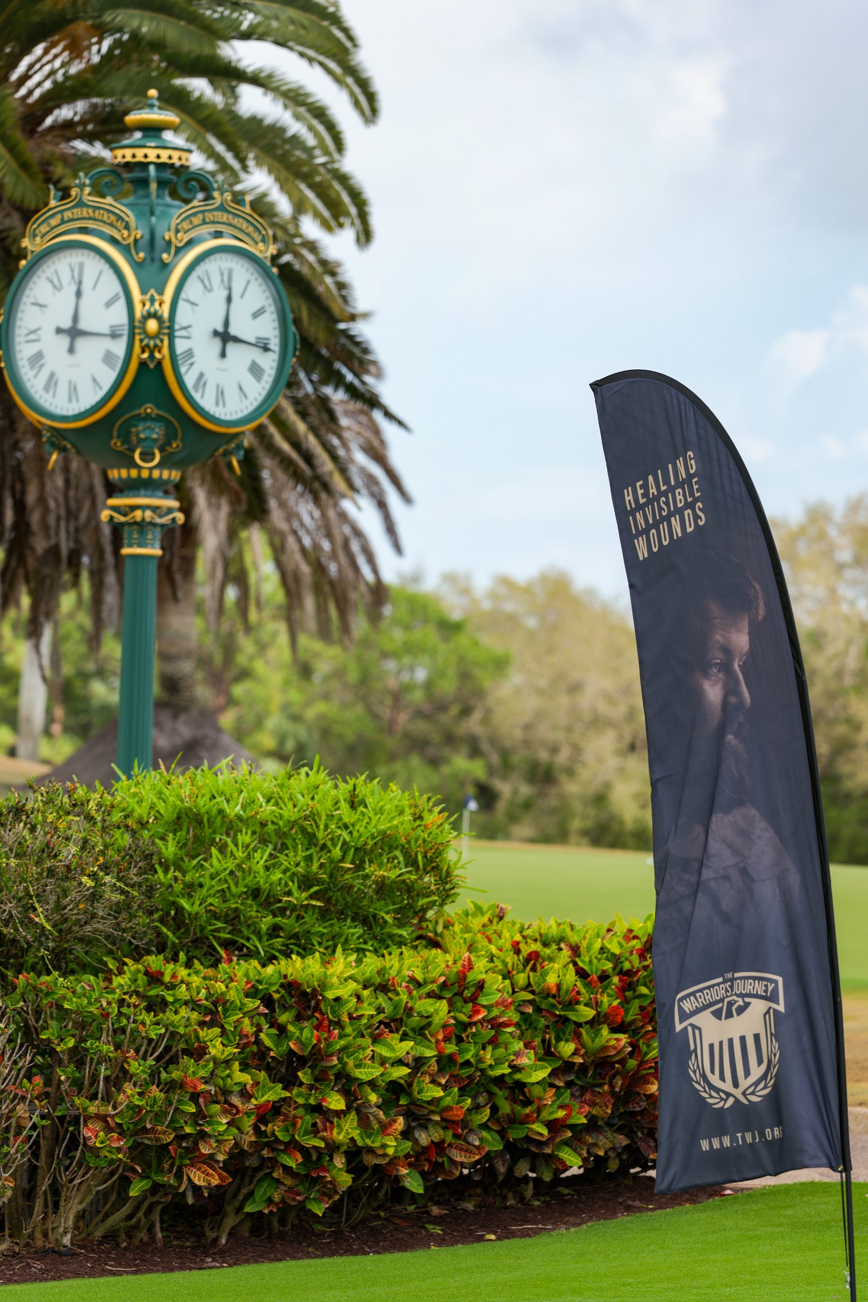 Warrior’s Journey Classic signage at Mayacoo Lakes Country Club