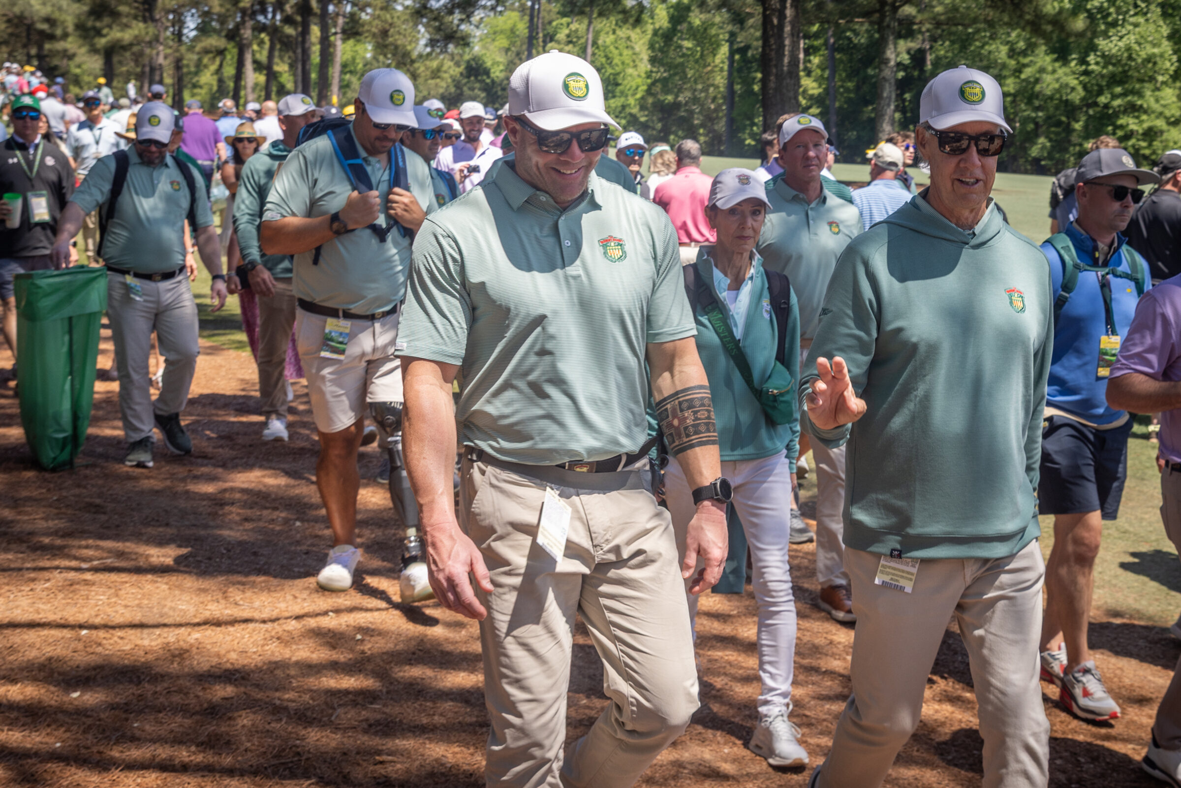 Warriors walking the course together during a TWJG WAYPOINT